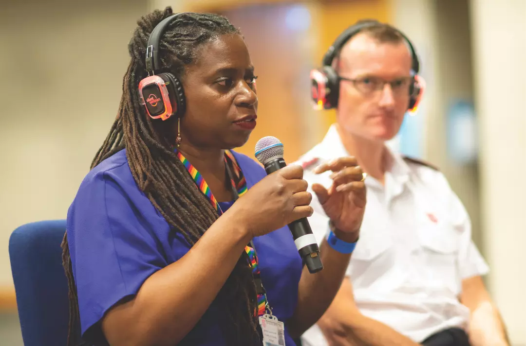 Jennifer Laurent-Smart speaking at Together 2022