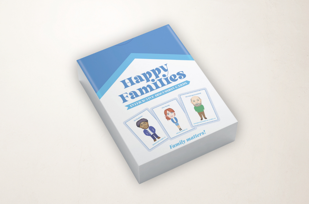 A photo of the Happy Families card game