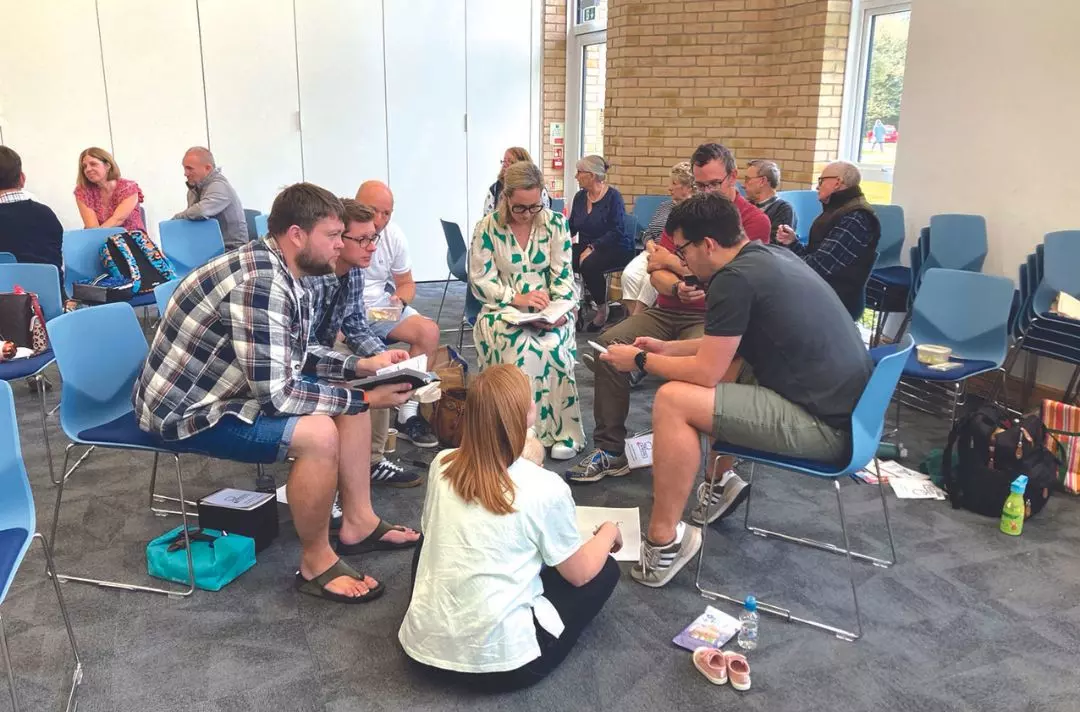 A photo of a small group at Boscombe Corps