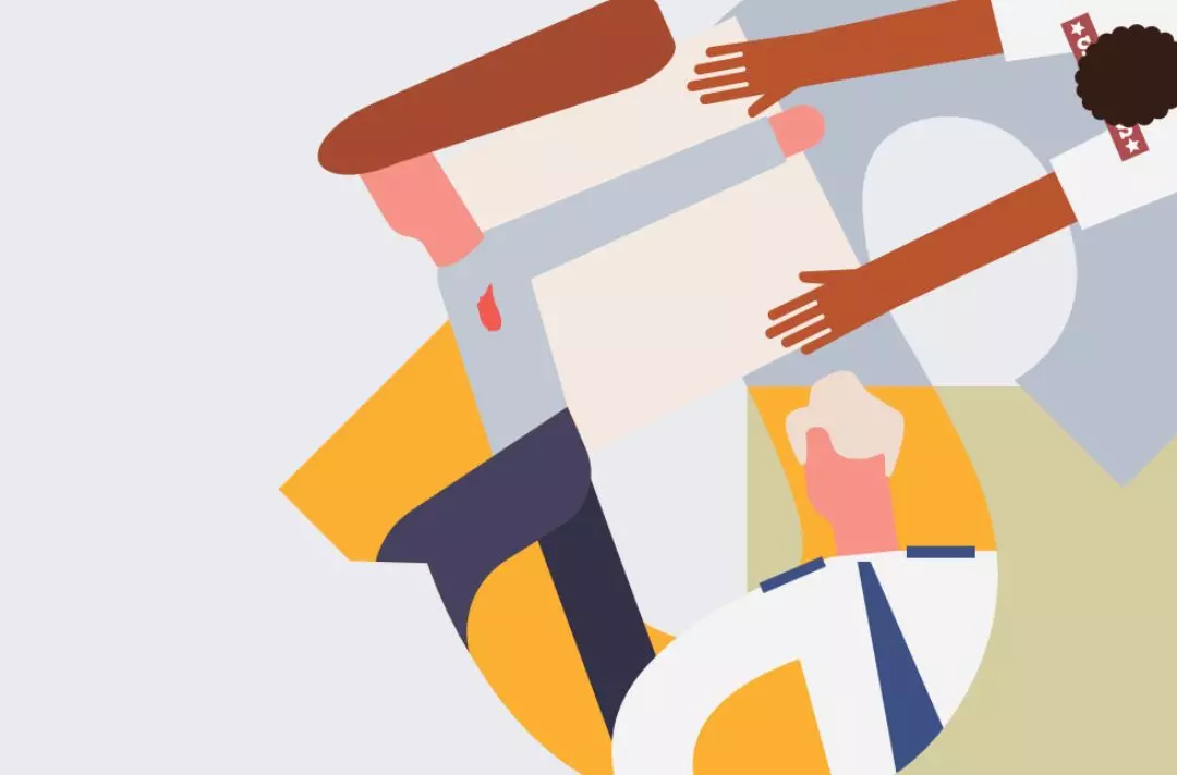 A digital illustration showing diverse members of The Salvation Army