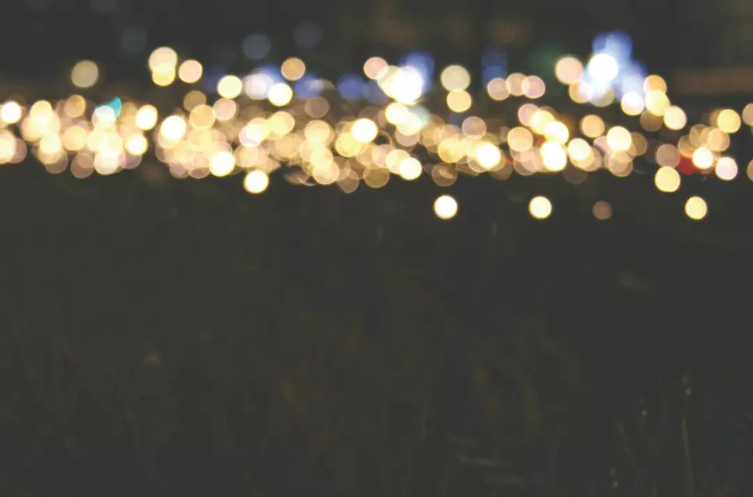 Blurred lights in dark