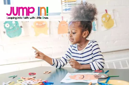 photo of a young girl counting