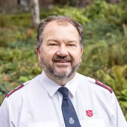 A photo of Allister Versfeld in Salvation Army uniform