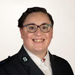 Alice Swain in Salvation Army uniform