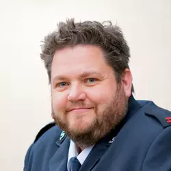 John Melia in Salvation Army uniform