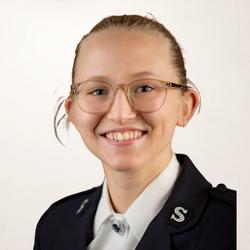 Elizabeth Kitchenside in Salvation Army uniform