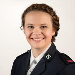 Rachel Furlong in Salvation Army uniform